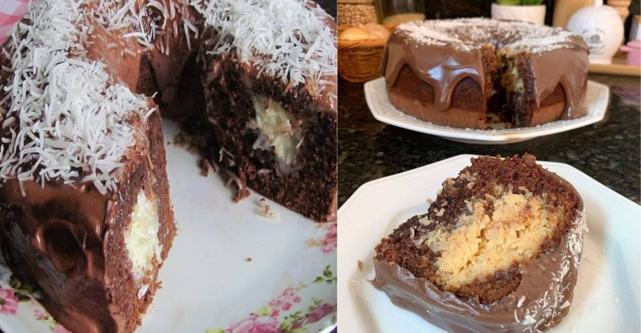 Conquiste Paladares com Este Bolo de Chocolate Assado e seu Recheio Especial