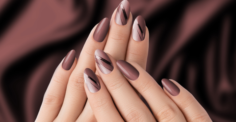 tendências de unhas marrons