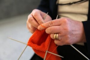 Crochê no guarda-roupa